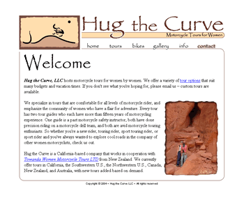 Hug the Curve Website